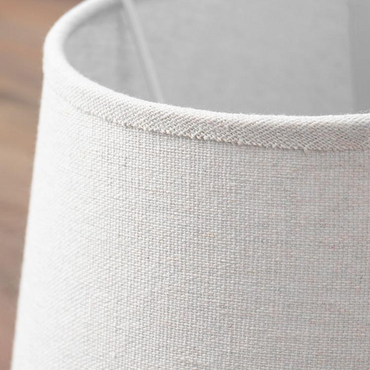 Абажур из льна серо-белого цвета, 25 см Lamp Shade In Linen Ecru 25 cm