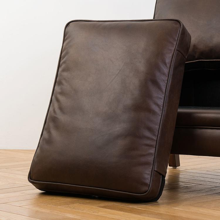 Кресло Джон, красно-коричневые ножки John Armchair, Red Brown Wood D