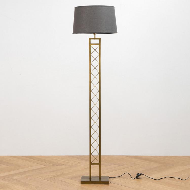Торшер из латуни с патиной Искала Iscala Brass Patina Floor Lamp