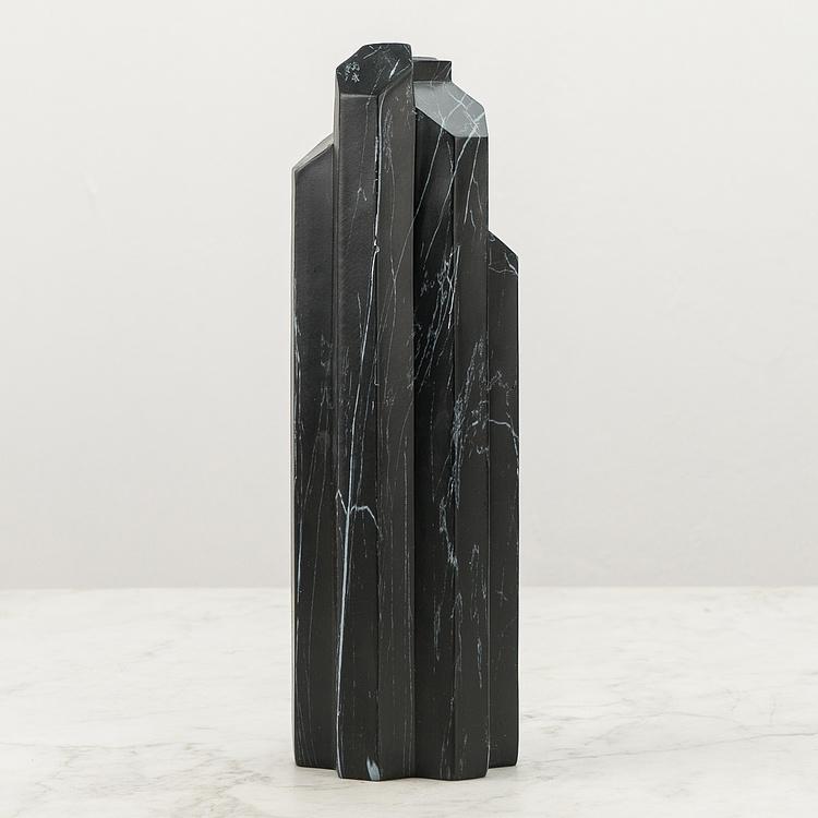 Подсвечник Геометрические блоки Geometric Blocks Tall Candle Holder Silver