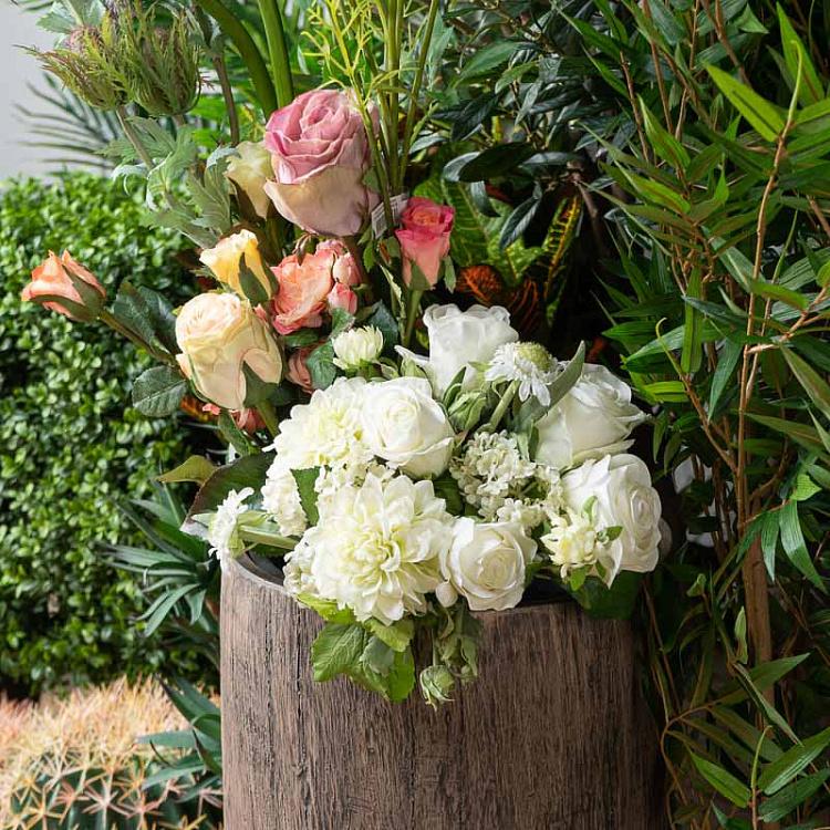 Искусственная роза Аннабель розовая Annabelle Rose Pink 52 cm