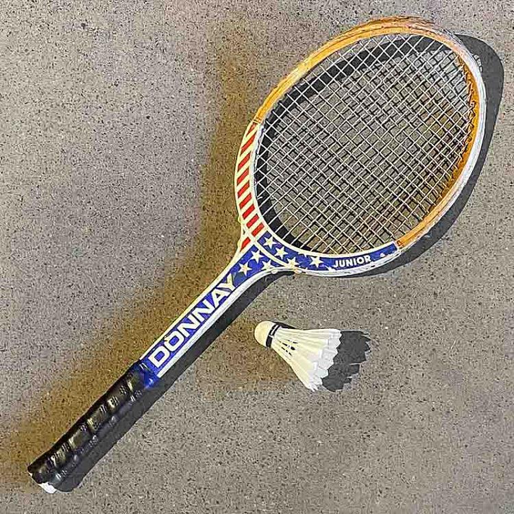 Винтажная ракетка и воланчик 6 Vintage Racket And Shuttlecock 6