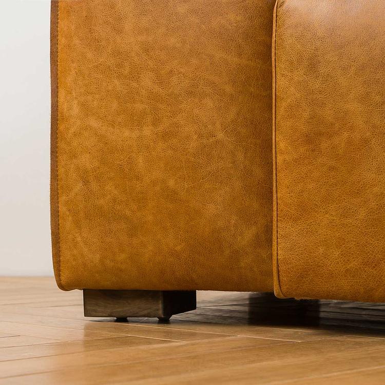 Трёхместный диван Мадрид, светлые ножки Madrid 3 Seater, Light Brown Wood D