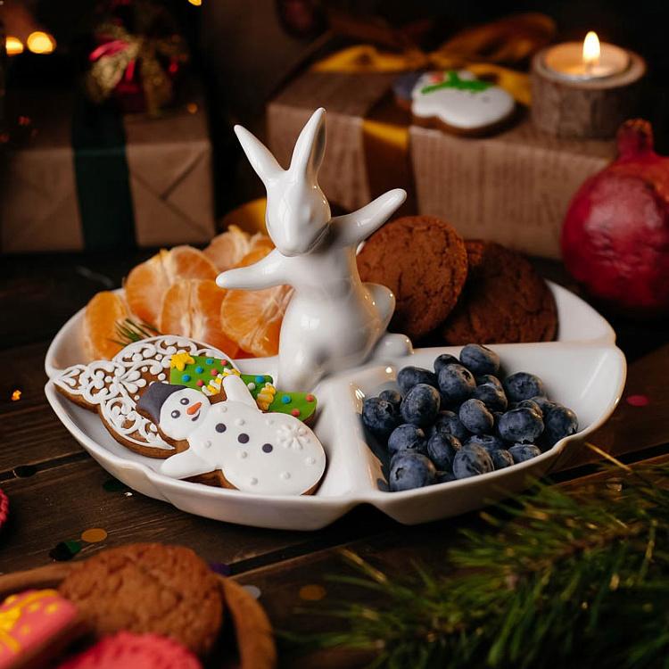 Менажница Кролик-озорник Serving Dish Naughty Rabbit