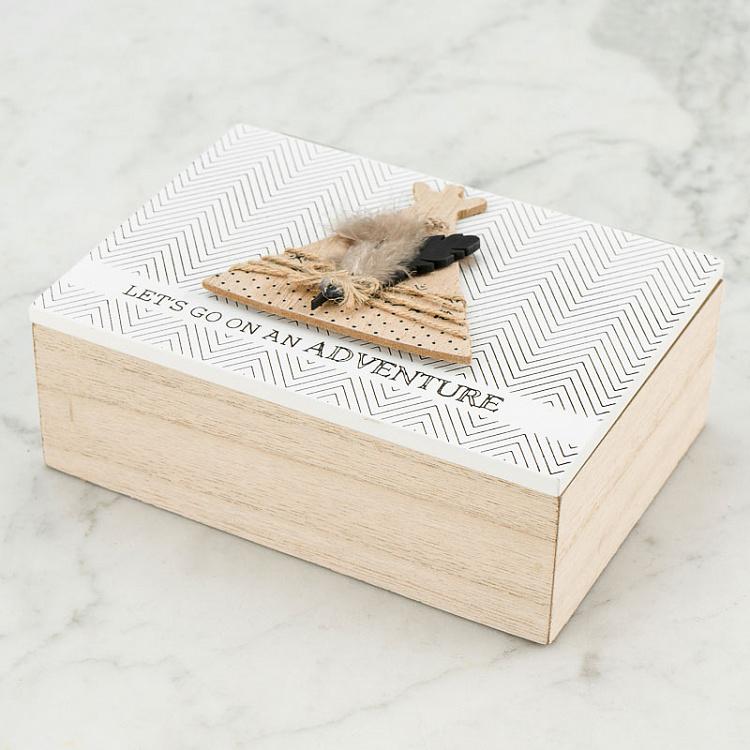 Набор из двух деревянных шкатулок Моё прекрасное приключение Set Of 2 Wooden Boxes My Beautiful Adventure