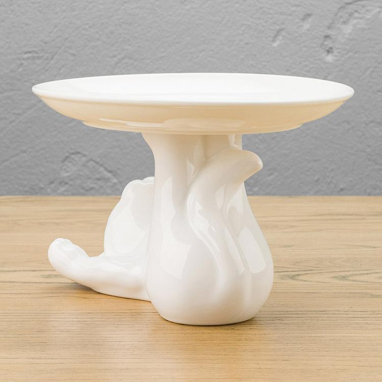 Сервировочная подставка-тортовница Котик, M Decorative Plate Cat Medium