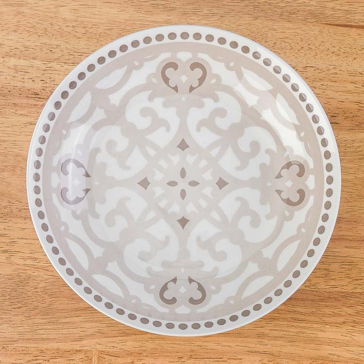 Набор из трёх тарелок Коричневая луна Set Of 3 Plates Moon Brown