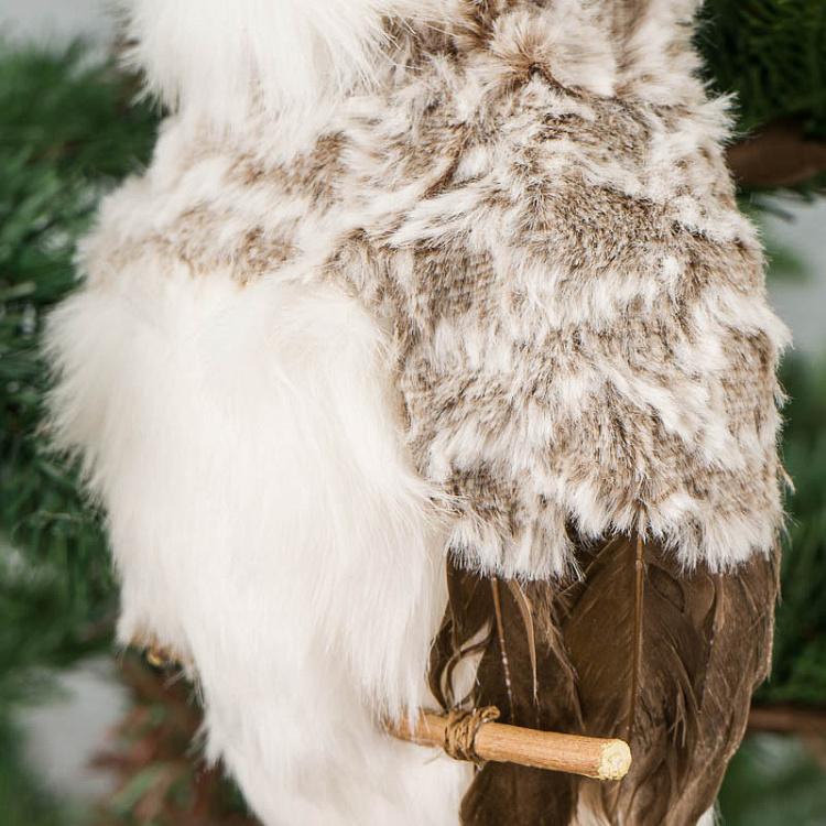 Ёлочная игрушка Сова на ветке, L Owl On Branch 36 cm