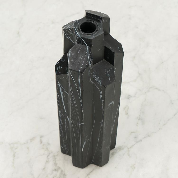 Подсвечник Геометрические блоки Geometric Blocks Tall Candle Holder Silver