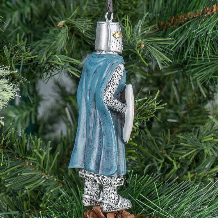 Ёлочная игрушка Рыцарь в синем Knight In Blue 14 cm