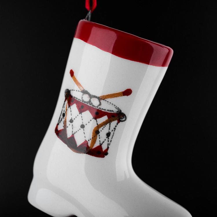 Набор из трёх ёлочных игрушек Колокольчик, сапог и шар Set Of 3 Bell/Sock/Ball 7 cm