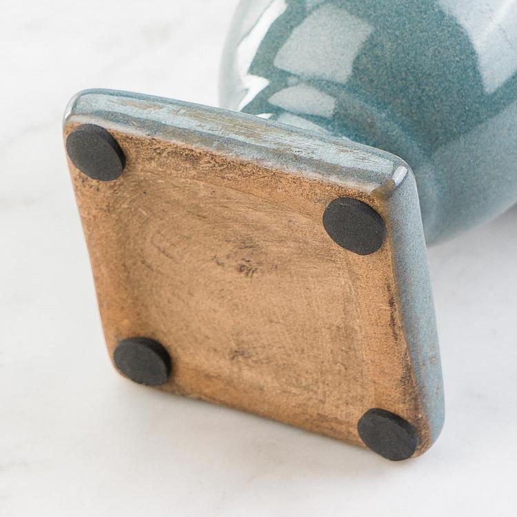 Серо-голубая мини-ваза Медичи, S Medicis Vase Grey Blue Small