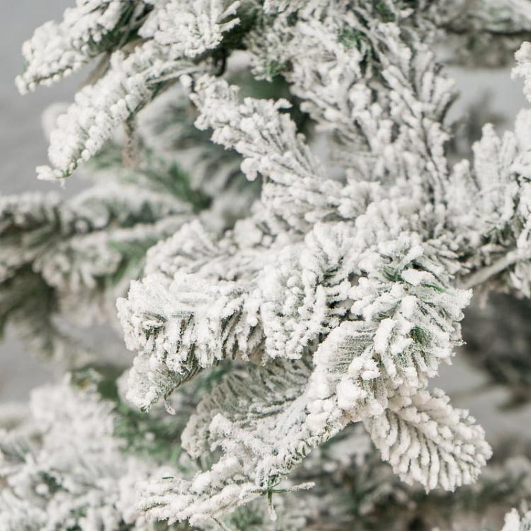 Искусственная заснеженная новогодняя ёлка с led-гирляндой, 152 см Snow-Covered Spruce With 250 LED Bulbs 152 cm