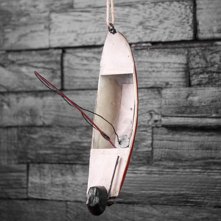 Подвесное украшение Лодка Hanging Metal Boat 18 cm