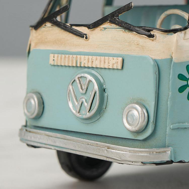 Фигурка Бело-голубой минивэн Toy Combi Van Clear Blue