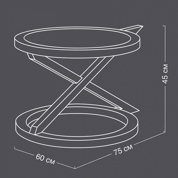 Журнальный стол Оззо, L Ozzo Coffee Table Big