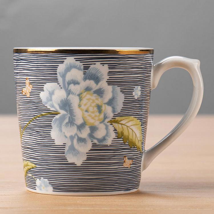 Кружка в полоску Полночь Midnight Pinstripe Mug