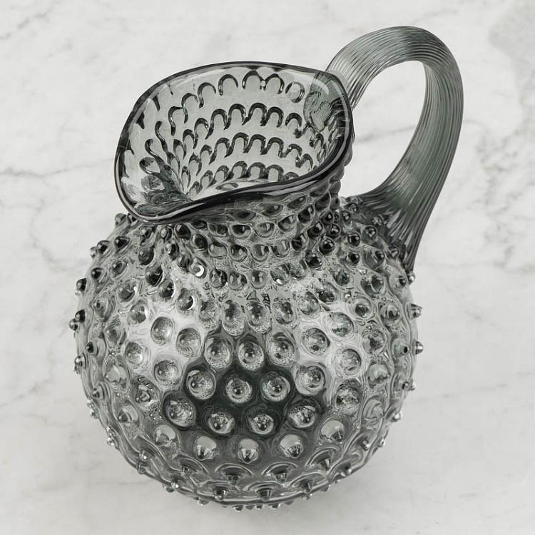 Серо-зелёный кувшин Диамант Pitcher Hobnail Sage Grey Large