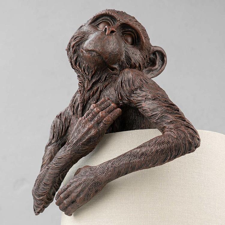 Настольная лампа Обезьянка, держащая абажур Table Lamp With Monkey Holding Shade