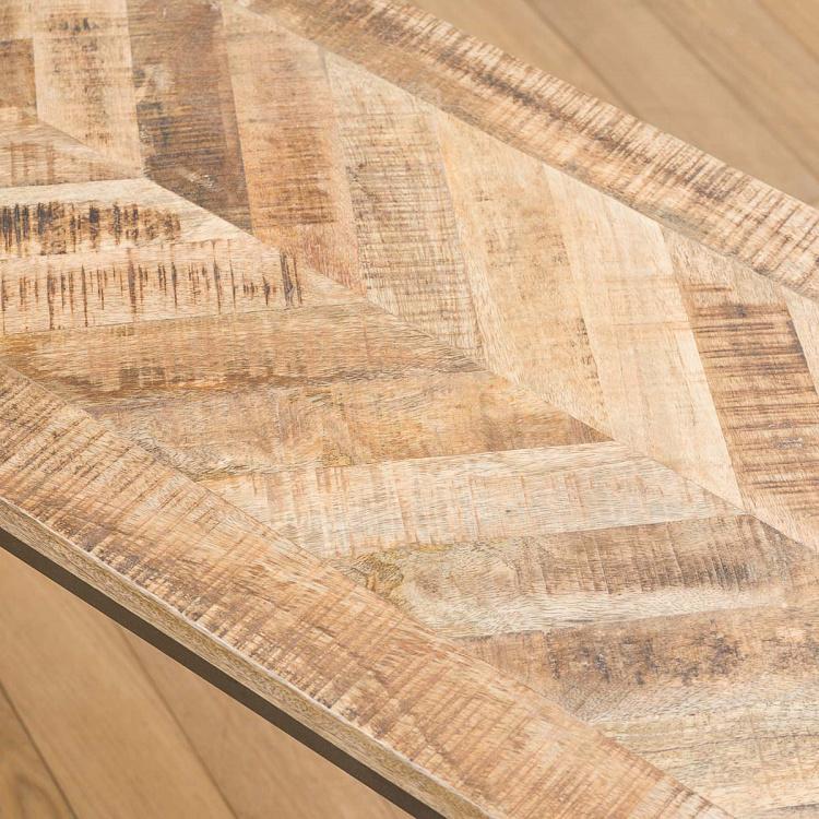 Журнальный стол из дерева манго Паркет Parquet Coffee Table Mango Wood