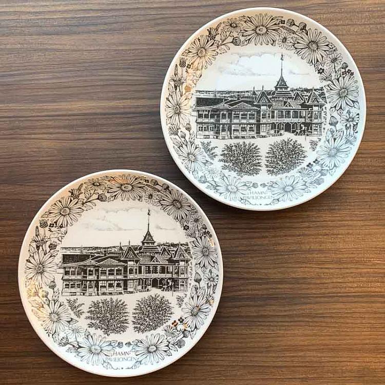 Винтажная тарелка Портовый павильон, L Vintage Plate Hamnpaviljongen Large