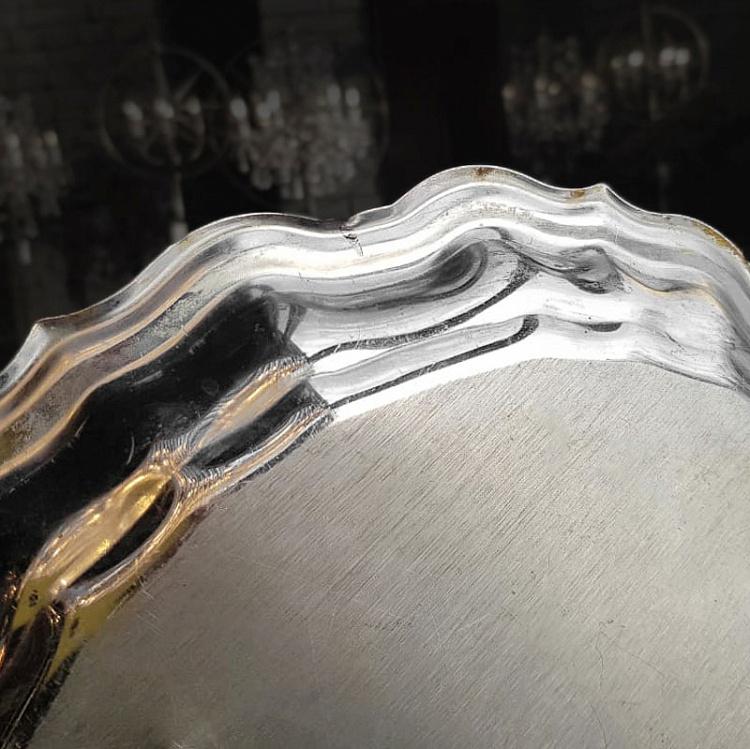 Винтажный серебряный поднос 12 Vintage Old Silver Plate 12