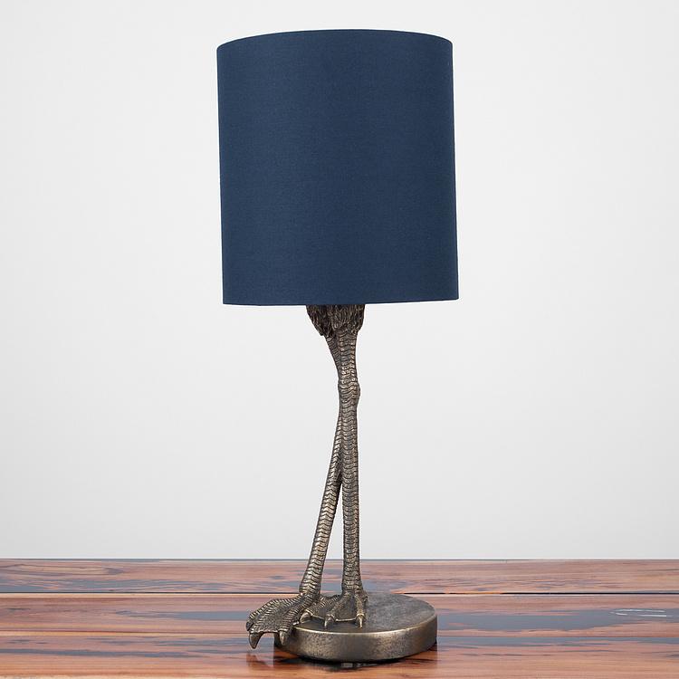 Настольная лампа с синим абажуром Кондор Lamp Anda With Shade