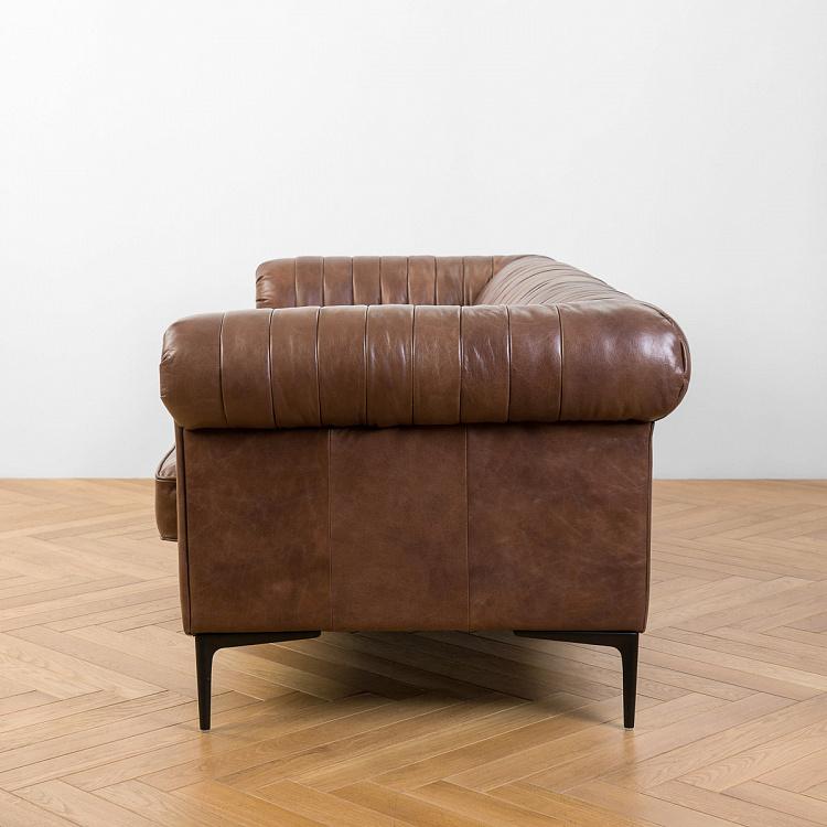 Трёхместный диван Вена Vienna 3 Seater, Black Matt Metal RM