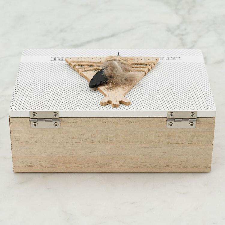 Набор из двух деревянных шкатулок Моё прекрасное приключение Set Of 2 Wooden Boxes My Beautiful Adventure