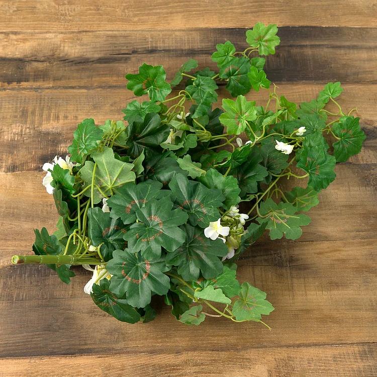 Искусственная ампельная герань кремовая Geranium Ampelous Cream 65 cm