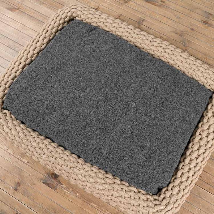 Серая лежанка для собак/кошек Амели, L Amelie Cushion Large, Grey