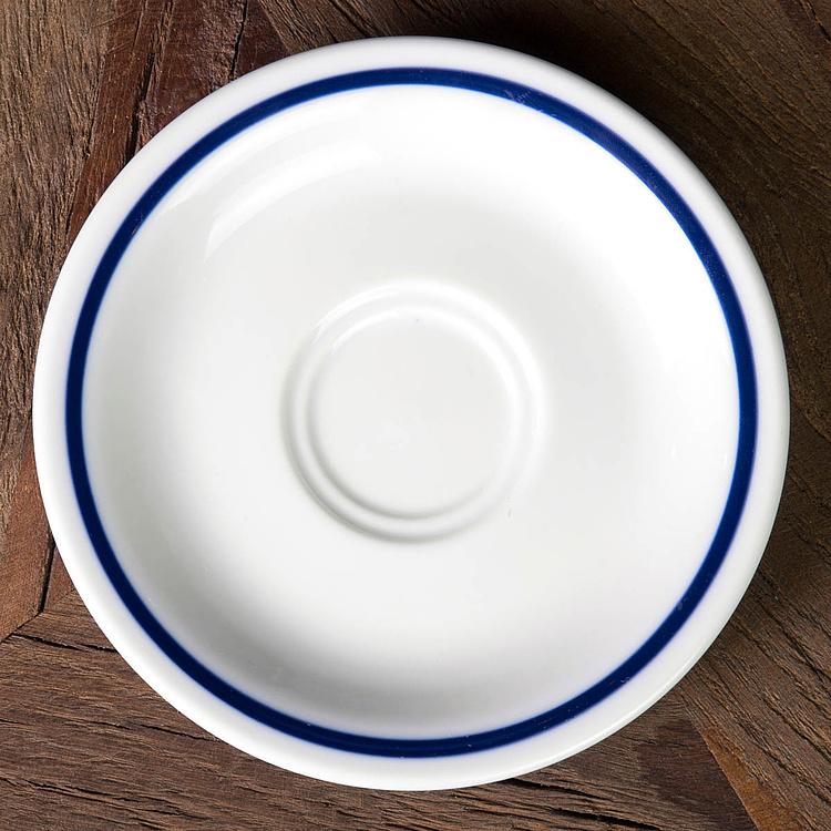 Кофейная пара Синяя полоска Filo Blue Coffee Cup And Saucer