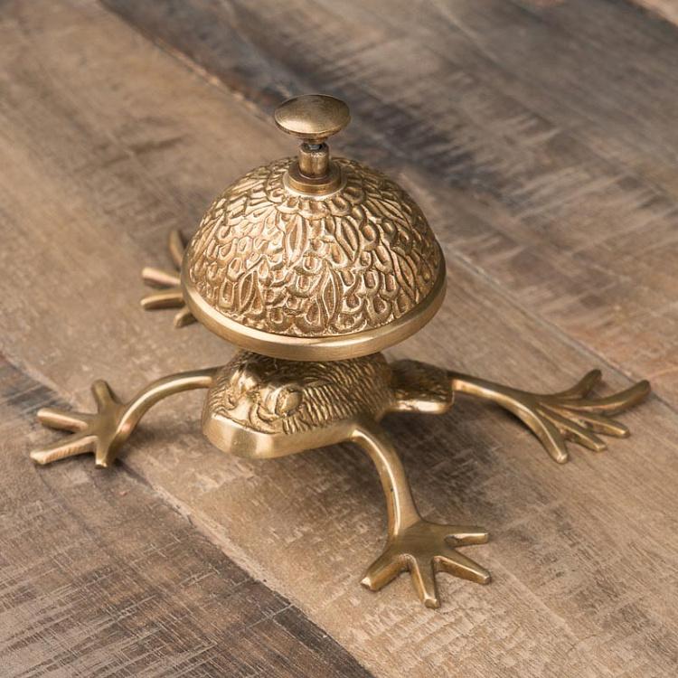 Настольный звонок Лягушка Golden Frog Bell