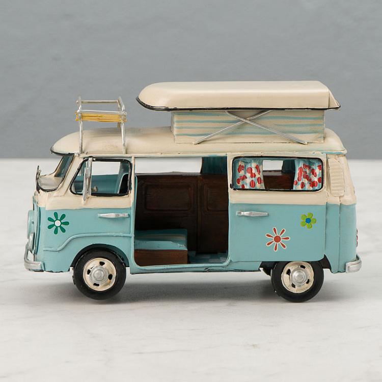 Фигурка Бело-голубой минивэн Toy Combi Van Clear Blue