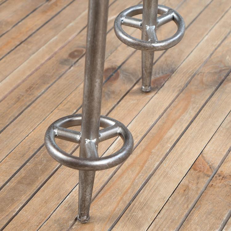 Зелёный журнальный стол Женепи 4 Metal Table Green Run Genepi 4