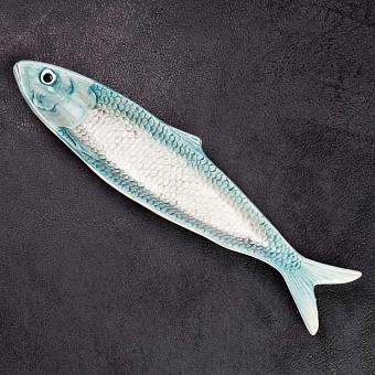 Blue Sardine Shape Dish