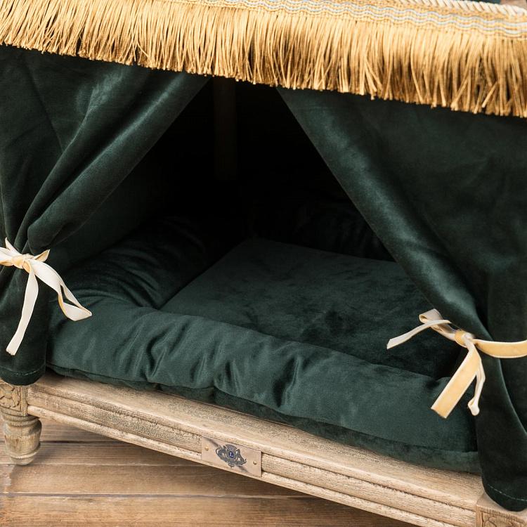Зелёная кровать для собак/кошек Эдвард Edward Pet Palace, Royal Green