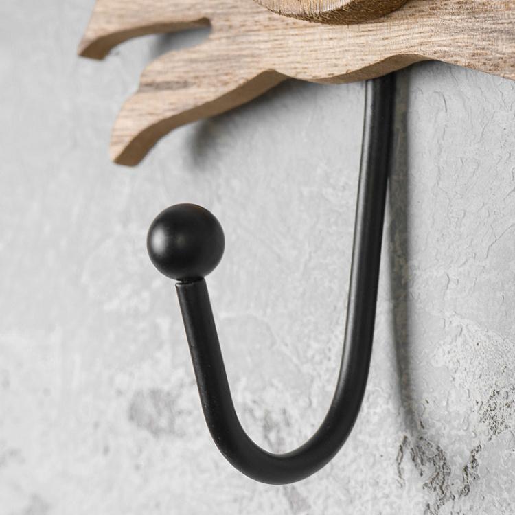 Крючок Деревянный краб Natural Wooden Crab Hook