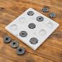 Крестики-нолики Tic Tac Toe In White And Grey Marble