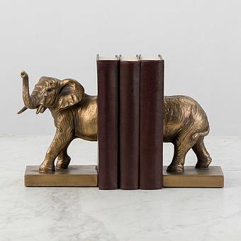 Bookend Сopper Elephant