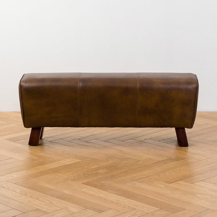 Скамейка Лас-Пальмас, красно-коричневые ножки Las Palmas Bench, Red Brown Wood D