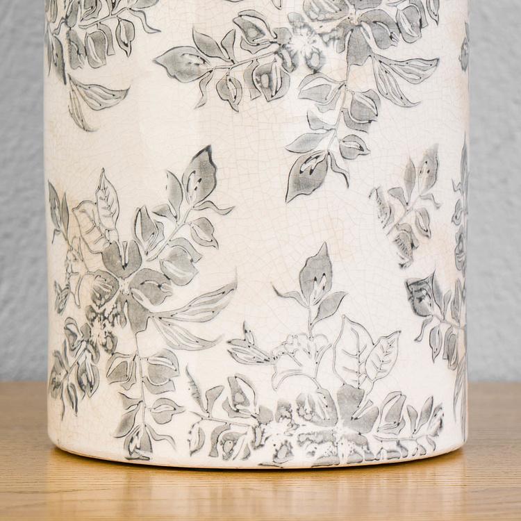 Ваза с узором из цветов, L Flower Vase Large Blue