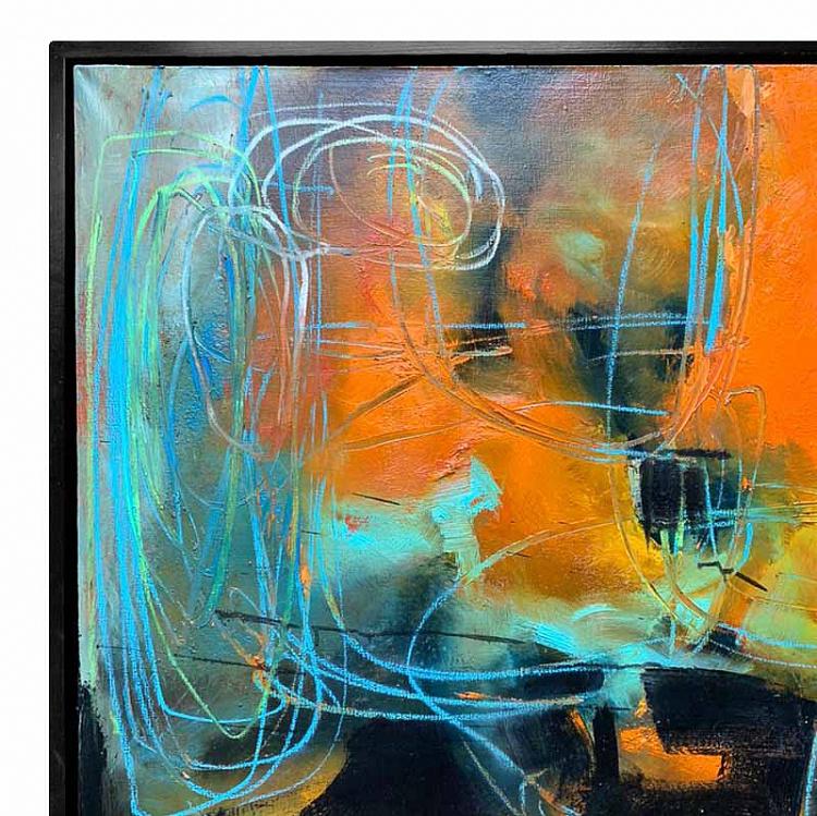 Абстрактная картина маслом Наслаждение одиночеством Enjoying Solitude Painting