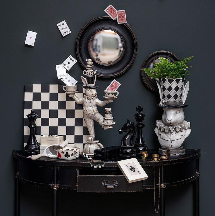 Статуэтка Шахматная фигура Конь Chess Horse Shiny Black