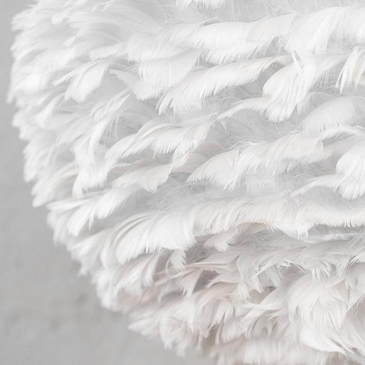 Торшер Эос на чёрной треноге, серые перья, XL Eos Floor Lamp With Black Tripod Extra Large