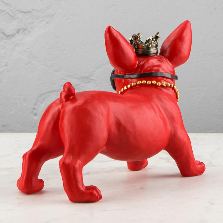 Статуэтка Француз в солнечных очках Frenchie With Sunglasses Red