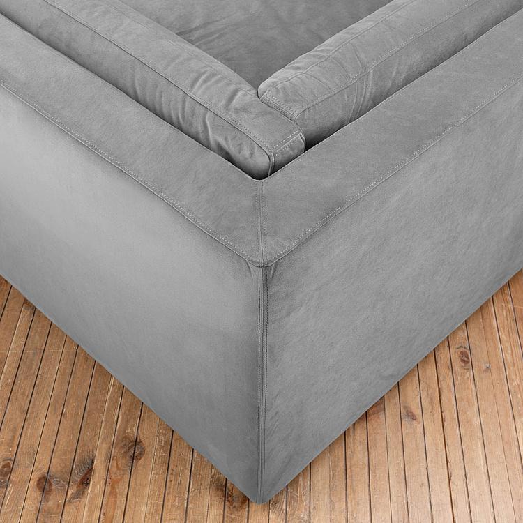 Угловой модульный бархатный диван Зенна 2, S Zenna Group Small 2 Velvet