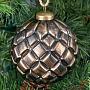 Ёлочная игрушка Glass Ball Black 9 cm