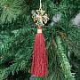 Новогодняя подвеска Pendant Cross Burgundy 18 cm