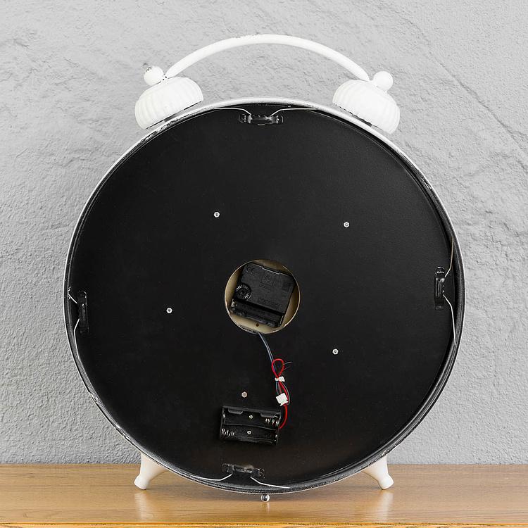 Настольные часы Классические с шестерёнками Classic White Table Clock With Gears